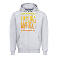 Heather Grey hakuna mafuckit [tb] Zipper Hoodie - linhVisuals