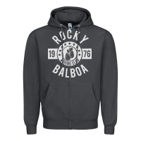 Smoke rocky boxing club Zipper Hoodie - linhVisuals