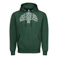 Sports Green oakland california hoodie   oak tree Zipper Hoodie - linhVisuals