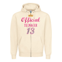Sandshell official 13 teenager cute 13th birthday ideas for girls t shirt Zipper Hoodie - linhVisuals