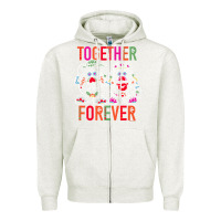 Oatmeal Heather mr. & mrs. potato head day of the dead together forever premium t shir Zipper Hoodie - linhVisuals