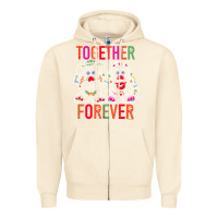 Sandshell mr. & mrs. potato head day of the dead together forever premium t shir Zipper Hoodie - linhVisuals