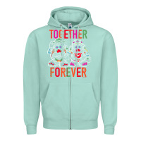 Seafoam mr. & mrs. potato head day of the dead together forever premium t shir Zipper Hoodie - linhVisuals