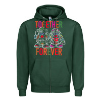 Sports Green mr. & mrs. potato head day of the dead together forever premium t shir Zipper Hoodie - linhVisuals