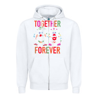 White mr. & mrs. potato head day of the dead together forever premium t shir Zipper Hoodie - linhVisuals