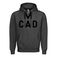 Charcoal Heather Minneapolis College of Art and Design Zipper Hoodie - linhVisuals