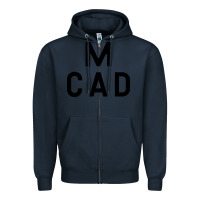 Navy Minneapolis College of Art and Design Zipper Hoodie - linhVisuals
