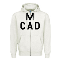 Oatmeal Heather Minneapolis College of Art and Design Zipper Hoodie - linhVisuals