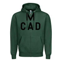 Sports Green Minneapolis College of Art and Design Zipper Hoodie - linhVisuals