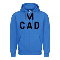 True Royal Minneapolis College of Art and Design Zipper Hoodie - linhVisuals