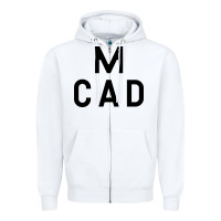 White Minneapolis College of Art and Design Zipper Hoodie - linhVisuals