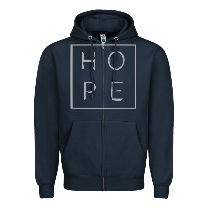 Hope Quote Zipper Hoodie by linhVisuals | Teevron