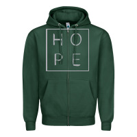 Sports Green hope quote Zipper Hoodie - linhVisuals