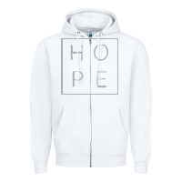 White hope quote Zipper Hoodie - linhVisuals