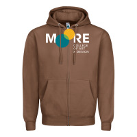 Chestnut Moore College of Art and Design Zipper Hoodie - linhVisuals