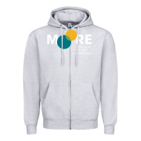 Heather Grey Moore College of Art and Design Zipper Hoodie - linhVisuals
