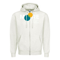 Oatmeal Heather Moore College of Art and Design Zipper Hoodie - linhVisuals