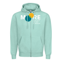 Seafoam Moore College of Art and Design Zipper Hoodie - linhVisuals