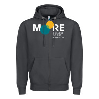 Smoke Moore College of Art and Design Zipper Hoodie - linhVisuals