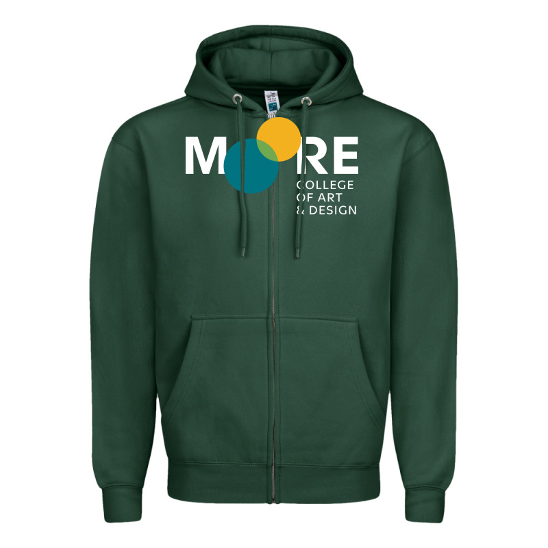 Moore College Of Art And Design Zipper Hoodie by linhVisuals | Teevron
