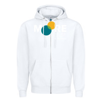 White Moore College of Art and Design Zipper Hoodie - linhVisuals