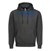 Charcoal Heather Moore College of Art and Design Zipper Hoodie - linhVisuals