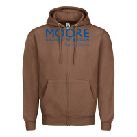 Chestnut Moore College of Art and Design Zipper Hoodie - linhVisuals
