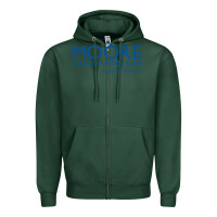 Sports Green Moore College of Art and Design Zipper Hoodie - linhVisuals