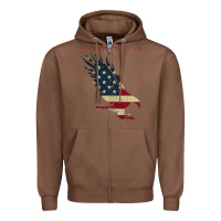 Chestnut courage is contagious and eagle Zipper Hoodie - linhVisuals