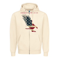 Sandshell courage is contagious and eagle Zipper Hoodie - linhVisuals