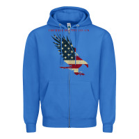 True Royal courage is contagious and eagle Zipper Hoodie - linhVisuals