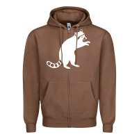 Chestnut raccoon Zipper Hoodie - linhVisuals