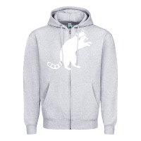 Heather Grey raccoon Zipper Hoodie - linhVisuals