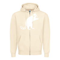 Sandshell raccoon Zipper Hoodie - linhVisuals