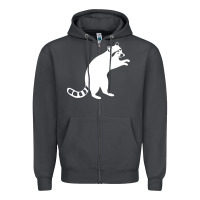 Smoke raccoon Zipper Hoodie - linhVisuals