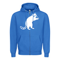 True Royal raccoon Zipper Hoodie - linhVisuals