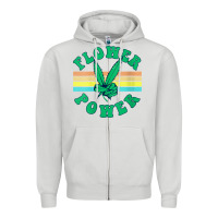 Womens Flower Power 420 Thc Pot Weed Medical Marijuana Funny Weed V Ne Zipper Hoodie | Teevron
