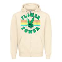 Sandshell womens flower power 420 thc pot weed medical marijuana funny weed v ne Zipper Hoodie - linhVisuals