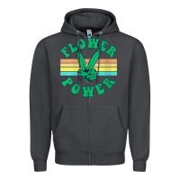 Smoke womens flower power 420 thc pot weed medical marijuana funny weed v ne Zipper Hoodie - linhVisuals