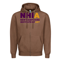 Chestnut New Hampshire Institute of Art Zipper Hoodie - linhVisuals