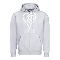 Heather Grey marlyn manson special music popular Zipper Hoodie - linhVisuals