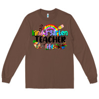 Chestnut Kindergarten Teacher Life Long Sleeve Tee - LillyAllenDesigns