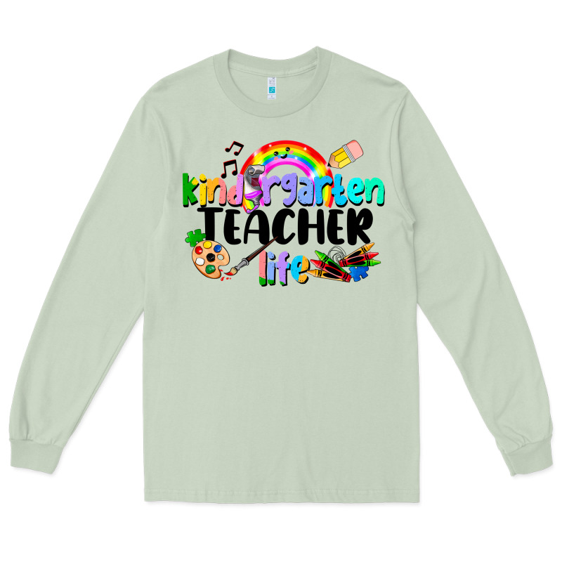 Kindergarten Teacher Life Long Sleeve Tee by LillyAllenDesigns | Teevron