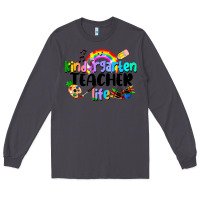 Smoke Kindergarten Teacher Life Long Sleeve Tee - LillyAllenDesigns