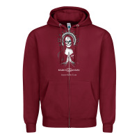 Burgundy marlyn manson special music popular Zipper Hoodie - linhVisuals