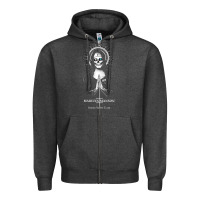 Charcoal Heather marlyn manson special music popular Zipper Hoodie - linhVisuals