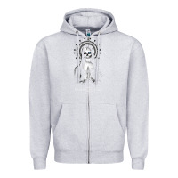 Heather Grey marlyn manson special music popular Zipper Hoodie - linhVisuals