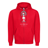 Red marlyn manson special music popular Zipper Hoodie - linhVisuals