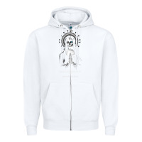 White marlyn manson special music popular Zipper Hoodie - linhVisuals
