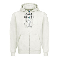 Oatmeal Heather marlyn manson special music popular Zipper Hoodie - linhVisuals
